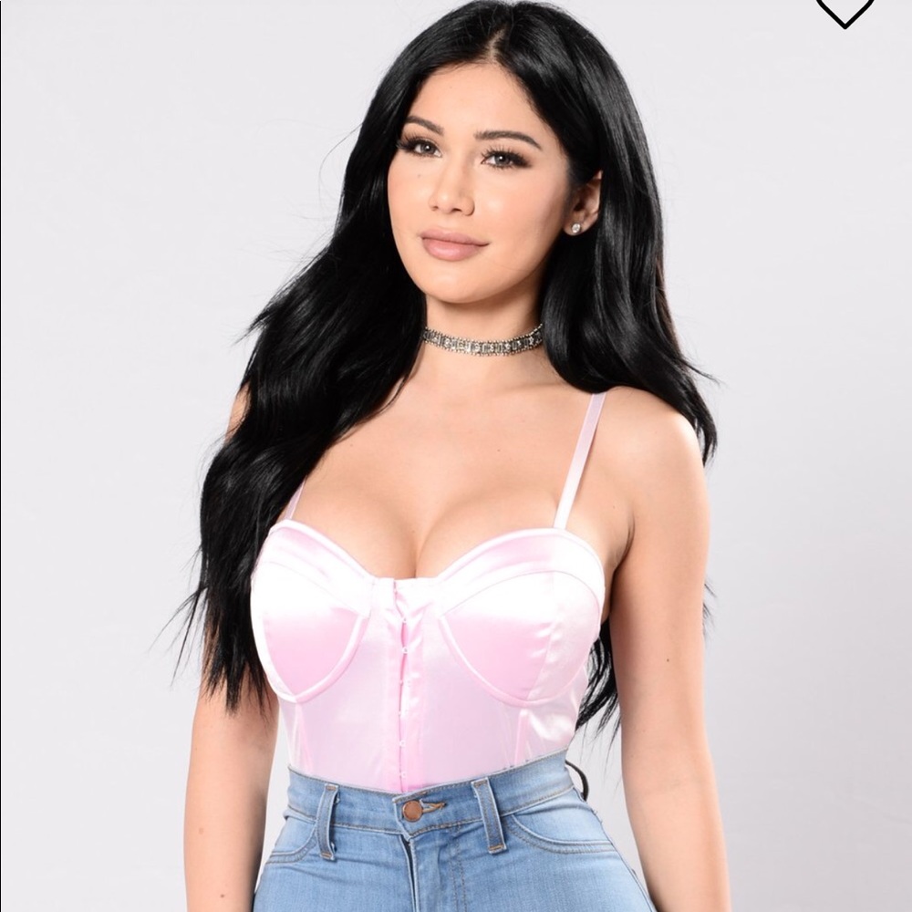 Fashion Nova - Stuck In Love Bodysuit - Blush ‼️😍